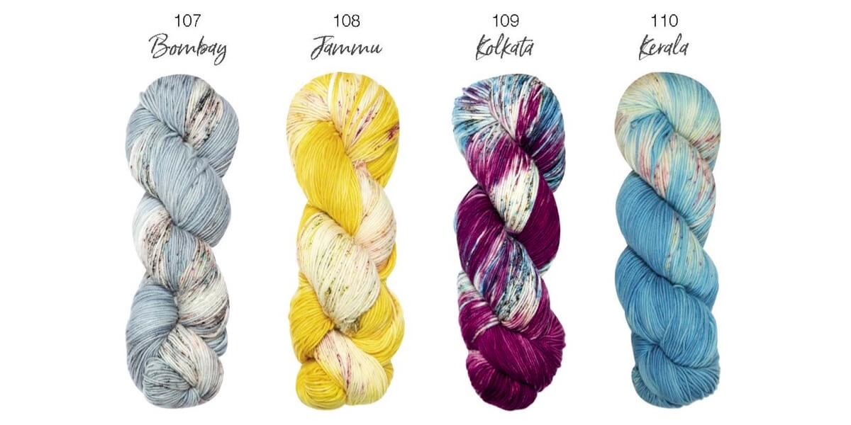 Cool Wool Hand-Dyed handgefärbte Wolle und Garn Farbkarte Teil 2
