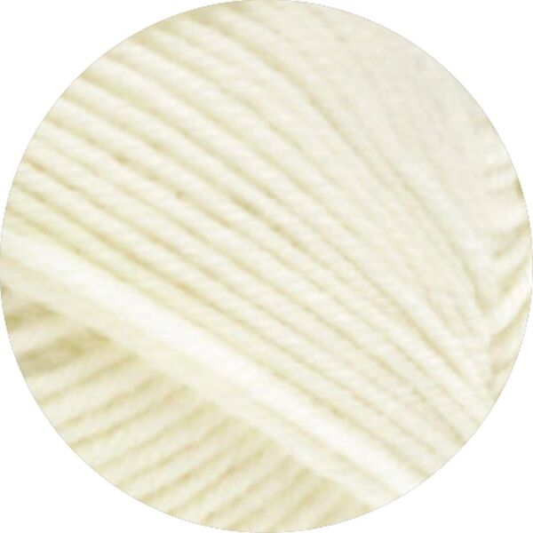 LANA GROSSA MEILENWEIT 50 CASHMERE wollweiß - 0001 LG.14560001 Wolle & Garn Knäuel