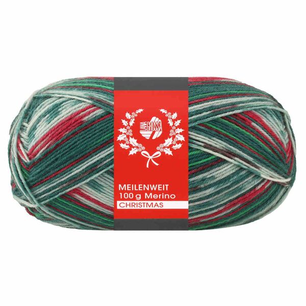 LANA GROSSA MEILENW.100 MERINO CHRISTMAS   LG.1871 Wolle und Garn Knäuel