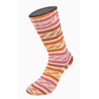 LANA GROSSA MEILENWEIT 6-F150 MARINELLA 9615 - Rost/Ecru/Zimtbraun/Pink  LG.2219615 Wolle und Garn Knäuel
