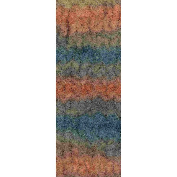Lachs/Petrolblau/Taupe/Graubraun - 0393
