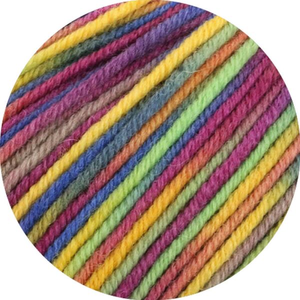 0826 - Gelb/Resedagrün/Fuchsia/Taupe/Blau/Orange