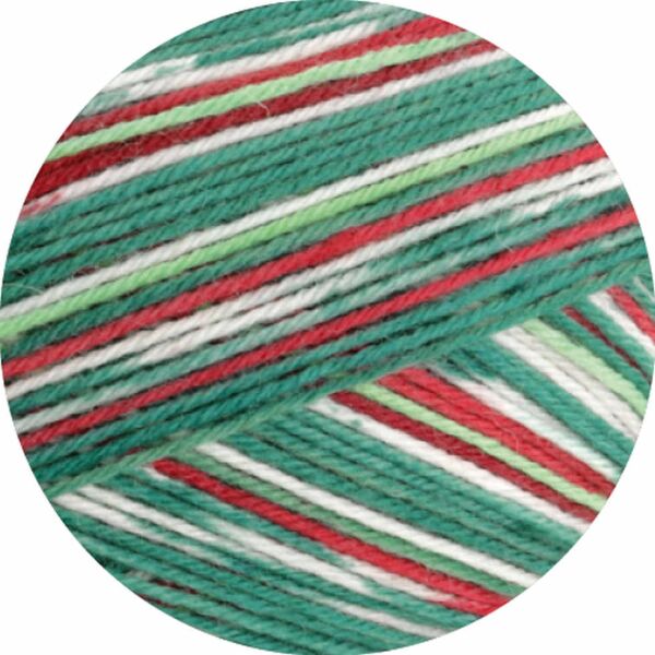 6791 - Hellrot/Rot/Dunkel-/Hellgrün/ Weiß/Türkis
