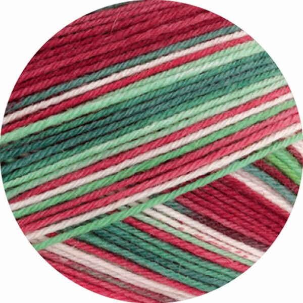 6792 - Hellrot/Rot/Dunkel-/Mittel-/Hellgrün/ Weiß