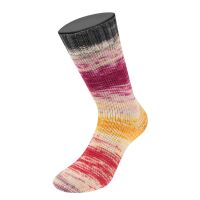6211 - Violett/Rohweiß/Rot/Gelb/Orange/Fuchsia/Dunkelgrau