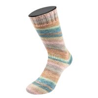 4018 - Petrolblau/Orangebraun/Zartgrün/Rost/Hellgrau/ Graulila/Rosa/Mauve/Beige