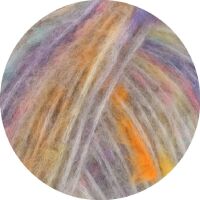 0012 - Hellgrau/Violett/Saphirblau/Zartgelb/Graurosa/Pfirsich