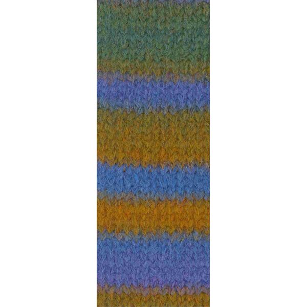 0014 - Violett/Veilchenblau/Moosgrün/Khaki/Ocker