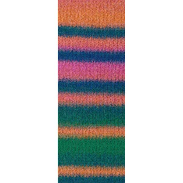 0015 - Mandarin/Petrolgrün/Pink/Petrolblau/Tannengrün/ Smaragd