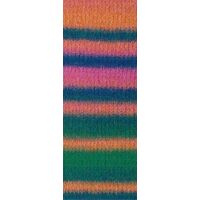 0015 - Mandarin/Petrolgrün/Pink/Petrolblau/Tannengrün/ Smaragd