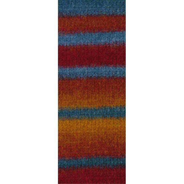 0019 - Stahl-/Graublau/Ocker/RotbraunWeinrot