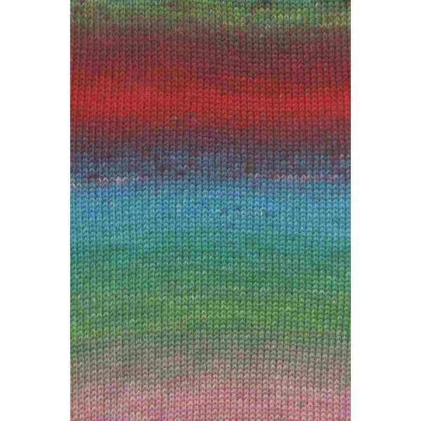 0010 - DARK GREEN/RED/BLUE/ROSE