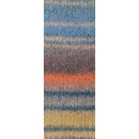 0101 - Graublau/Beige/Graurot/Mandarin/Petrolgrün/Graugelb