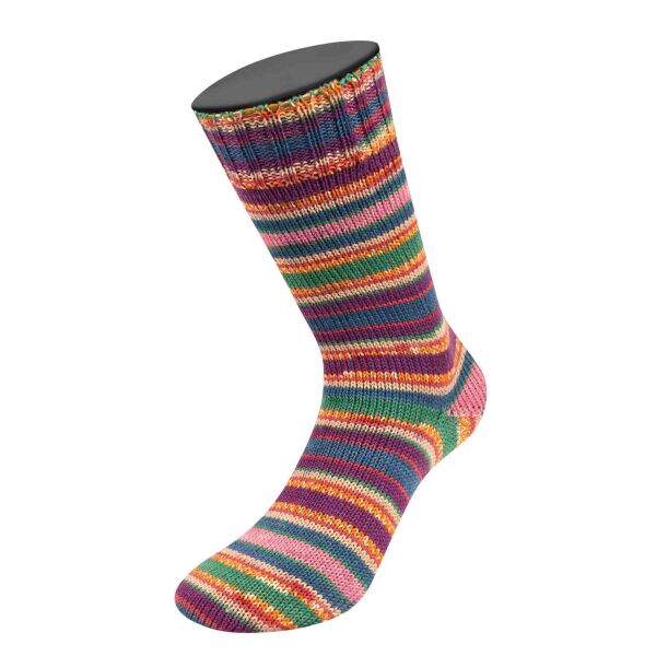 9712 - Rotviolett/Orange/Rot/Hellbeige/Blau/Grün/ Rosa