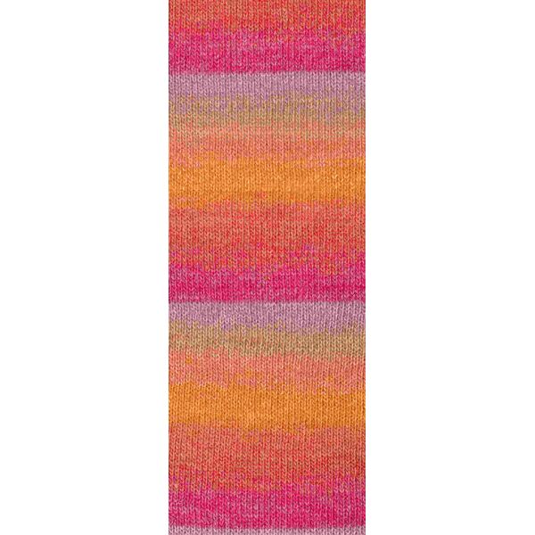 4032 - Graulila/Pink/Tomatenrot/Orangegelb