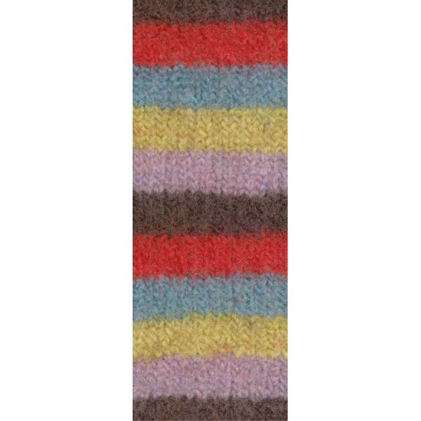 441 - Rot/Graublau/Limette/Mauve/Dunkelbraun