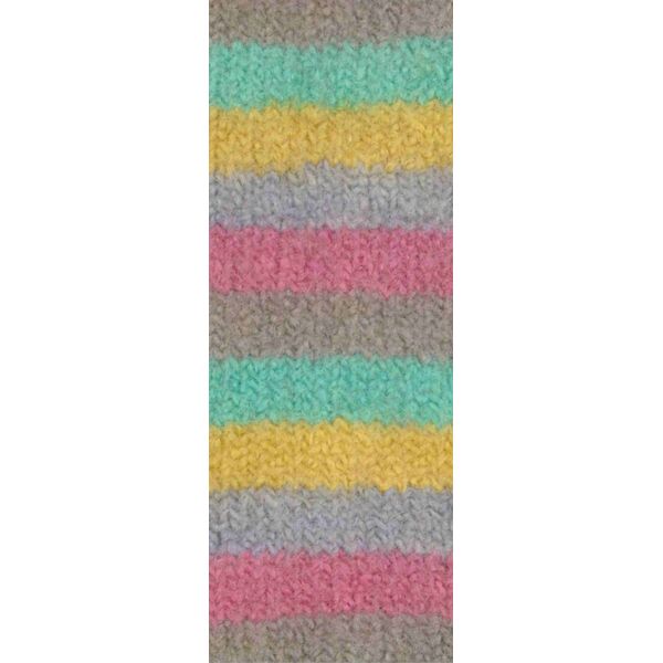 446 - Graubeige/Türkis/Gelb/Hellgrau/Rosa