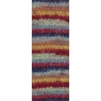 728 - Dunkelblau/Grau/Rosenholz/Hellgelb/Weinrot/ Graugrün/Graublau