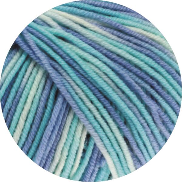 0728 - Himmelblau/Helltürkis/Ecru