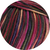 0749 - Weinrot/Pink/Gelbgrün/Blauviolett/Lachs/Mokka